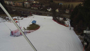 Skiareál Karolinka  - Spodní část sjezdovky skiareálu Karolinka - 6.3.2023 v 11:02