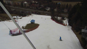 Skiareál Karolinka  - Spodní část sjezdovky skiareálu Karolinka - 8.3.2023 v 15:02