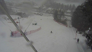 Skiareál Karolinka  - Spodní část sjezdovky skiareálu Karolinka - 11.3.2023 v 11:02