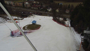 Skiareál Karolinka  - Spodní část sjezdovky skiareálu Karolinka - 14.3.2023 v 11:02