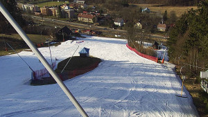 Skiareál Karolinka  - Spodní část sjezdovky skiareálu Karolinka - 16.3.2023 v 16:02