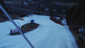 Skiareál Karolinka  - Spodní část sjezdovky skiareálu Karolinka - 16.3.2023 v 18:02