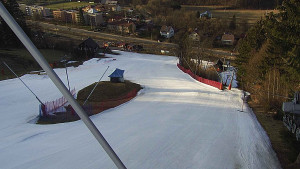 Skiareál Karolinka  - Spodní část sjezdovky skiareálu Karolinka - 17.3.2023 v 17:02