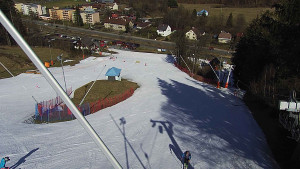 Skiareál Karolinka  - Spodní část sjezdovky skiareálu Karolinka - 18.3.2023 v 10:02