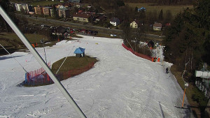 Skiareál Karolinka  - Spodní část sjezdovky skiareálu Karolinka - 18.3.2023 v 12:02