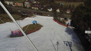 Skiareál Karolinka  - Spodní část sjezdovky skiareálu Karolinka - 19.3.2023 v 11:02