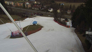 Skiareál Karolinka  - Spodní část sjezdovky skiareálu Karolinka - 20.3.2023 v 10:02