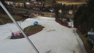 Skiareál Karolinka  - Spodní část sjezdovky skiareálu Karolinka - 20.3.2023 v 13:02