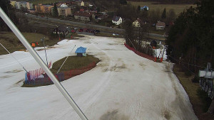 Skiareál Karolinka  - Spodní část sjezdovky skiareálu Karolinka - 21.3.2023 v 09:02