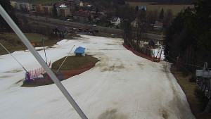 Skiareál Karolinka  - Spodní část sjezdovky skiareálu Karolinka - 21.3.2023 v 11:02