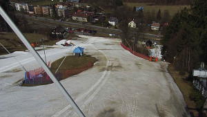 Skiareál Karolinka  - Spodní část sjezdovky skiareálu Karolinka - 21.3.2023 v 12:02
