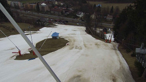Skiareál Karolinka  - Spodní část sjezdovky skiareálu Karolinka - 21.3.2023 v 14:02