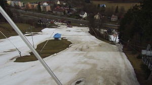 Skiareál Karolinka  - Spodní část sjezdovky skiareálu Karolinka - 23.3.2023 v 08:02