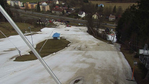 Skiareál Karolinka  - Spodní část sjezdovky skiareálu Karolinka - 23.3.2023 v 09:02