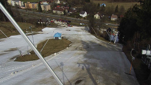 Skiareál Karolinka  - Spodní část sjezdovky skiareálu Karolinka - 23.3.2023 v 10:02