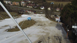 Skiareál Karolinka  - Spodní část sjezdovky skiareálu Karolinka - 23.3.2023 v 11:02
