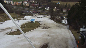 Skiareál Karolinka  - Spodní část sjezdovky skiareálu Karolinka - 24.3.2023 v 09:02