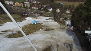 Skiareál Karolinka  - Spodní část sjezdovky skiareálu Karolinka - 24.3.2023 v 11:02