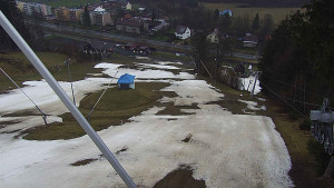 Skiareál Karolinka  - Spodní část sjezdovky skiareálu Karolinka - 27.3.2023 v 09:02