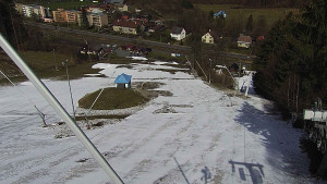 Skiareál Karolinka  - Spodní část sjezdovky skiareálu Karolinka - 28.3.2023 v 12:02