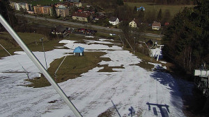 Skiareál Karolinka  - Spodní část sjezdovky skiareálu Karolinka - 29.3.2023 v 12:02