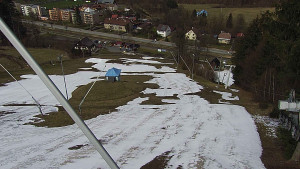 Skiareál Karolinka  - Spodní část sjezdovky skiareálu Karolinka - 29.3.2023 v 13:02
