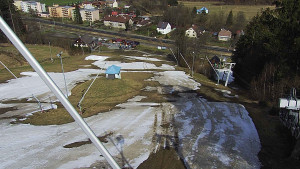 Skiareál Karolinka  - Spodní část sjezdovky skiareálu Karolinka - 30.3.2023 v 11:02