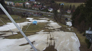 Skiareál Karolinka  - Spodní část sjezdovky skiareálu Karolinka - 30.3.2023 v 14:02
