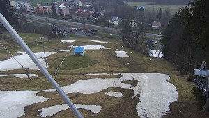 Skiareál Karolinka  - Spodní část sjezdovky skiareálu Karolinka - 6.4.2023 v 16:02