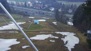 Skiareál Karolinka  - Spodní část sjezdovky skiareálu Karolinka - 11.4.2023 v 09:02