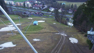 Skiareál Karolinka  - Spodní část sjezdovky skiareálu Karolinka - 14.4.2023 v 10:02