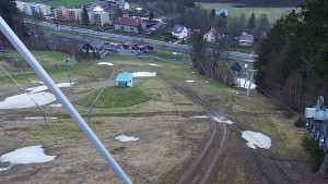 Skiareál Karolinka  - Spodní část sjezdovky skiareálu Karolinka - 14.4.2023 v 12:02