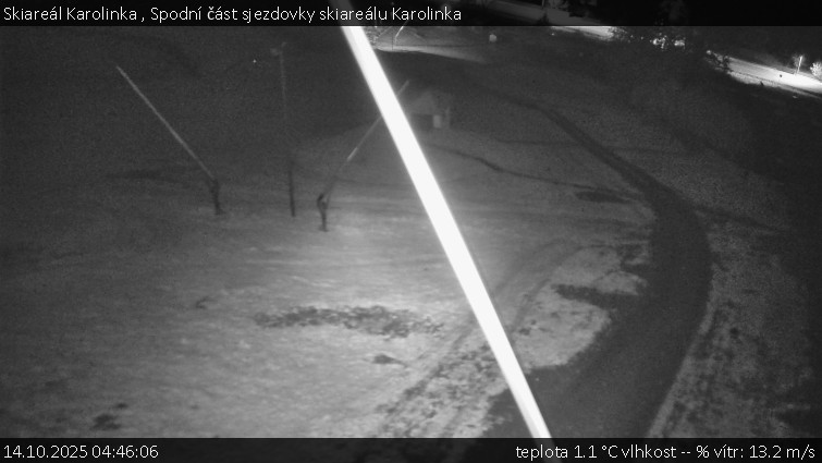 Skiareál Karolinka - Spodní část sjezdovky skiareálu Karolinka - 14.10.2025 v 04:46 Skiareál Karolinka - Spodní část sjezdovky skiareálu Karolinka - 14.10.2025 v 04:46