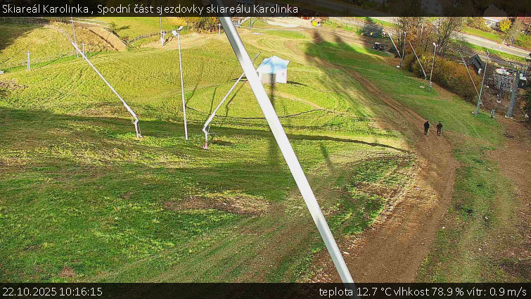 Skiareál Karolinka - Spodní část sjezdovky skiareálu Karolinka - 22.10.2025 v 10:16 Skiareál Karolinka - Spodní část sjezdovky skiareálu Karolinka - 22.10.2025 v 10:16
