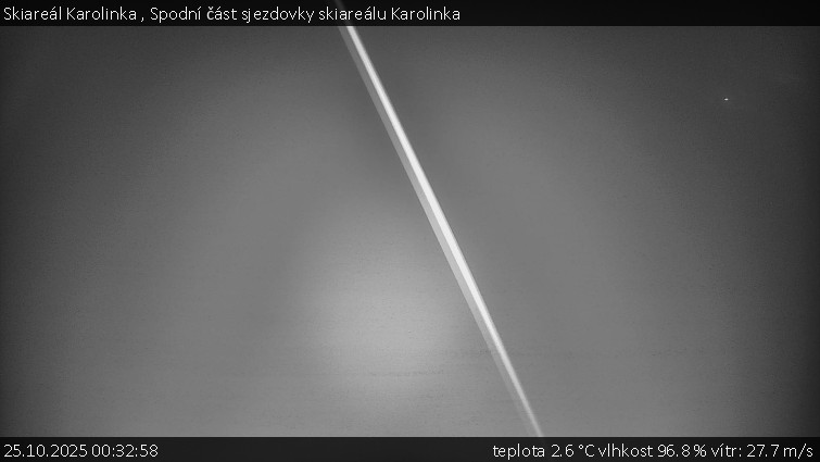 Skiareál Karolinka  - Spodní část sjezdovky skiareálu Karolinka - 25.10.2025 v 00:32 Skiareál Karolinka  - Spodní část sjezdovky skiareálu Karolinka - 25.10.2025 v 00:32
