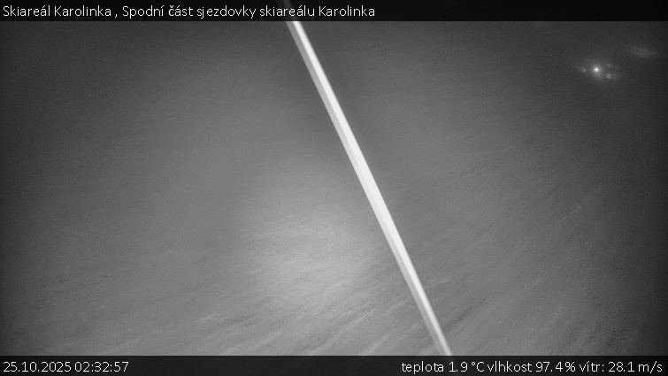 Skiareál Karolinka  - Spodní část sjezdovky skiareálu Karolinka - 25.10.2025 v 02:32 Skiareál Karolinka  - Spodní část sjezdovky skiareálu Karolinka - 25.10.2025 v 02:32