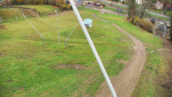 Spodní část sjezdovky skiareálu Karolinka