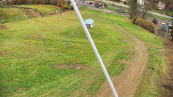 Spodní část sjezdovky skiareálu Karolinka