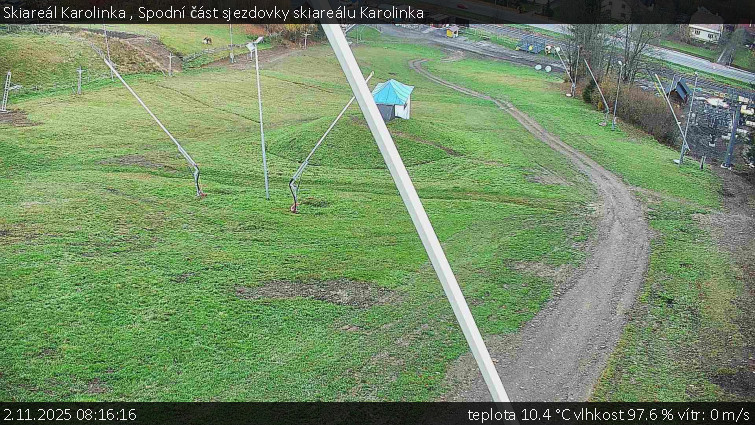 Skiareál Karolinka - Spodní část sjezdovky skiareálu Karolinka - 2.11.2025 v 08:16 Skiareál Karolinka - Spodní část sjezdovky skiareálu Karolinka - 2.11.2025 v 08:16