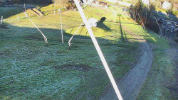 Spodní část sjezdovky skiareálu Karolinka