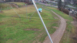 Spodní část sjezdovky skiareálu Karolinka