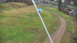 Spodní část sjezdovky skiareálu Karolinka