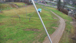 Spodní část sjezdovky skiareálu Karolinka