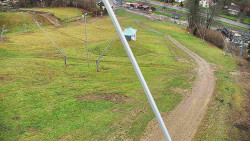 Spodní část sjezdovky skiareálu Karolinka