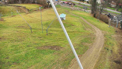 Spodní část sjezdovky skiareálu Karolinka