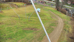 Spodní část sjezdovky skiareálu Karolinka