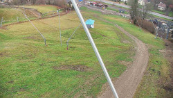 Spodní část sjezdovky skiareálu Karolinka