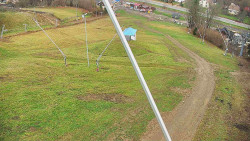 Spodní část sjezdovky skiareálu Karolinka