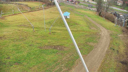 Spodní část sjezdovky skiareálu Karolinka