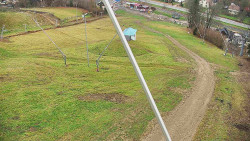 Spodní část sjezdovky skiareálu Karolinka